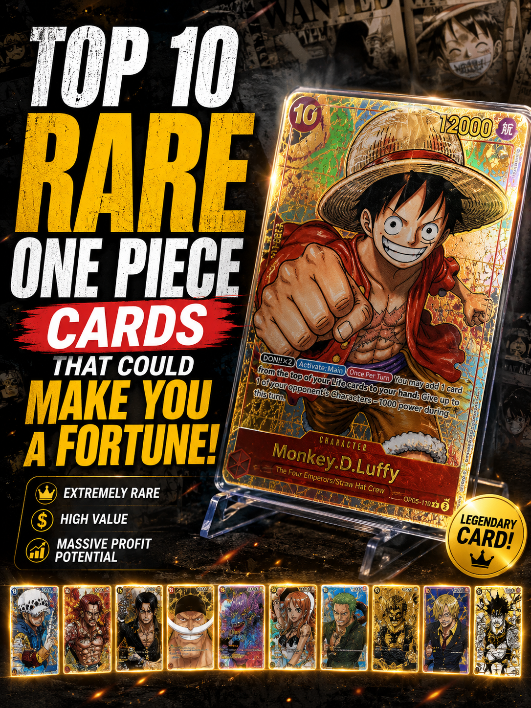 one piece cards value
