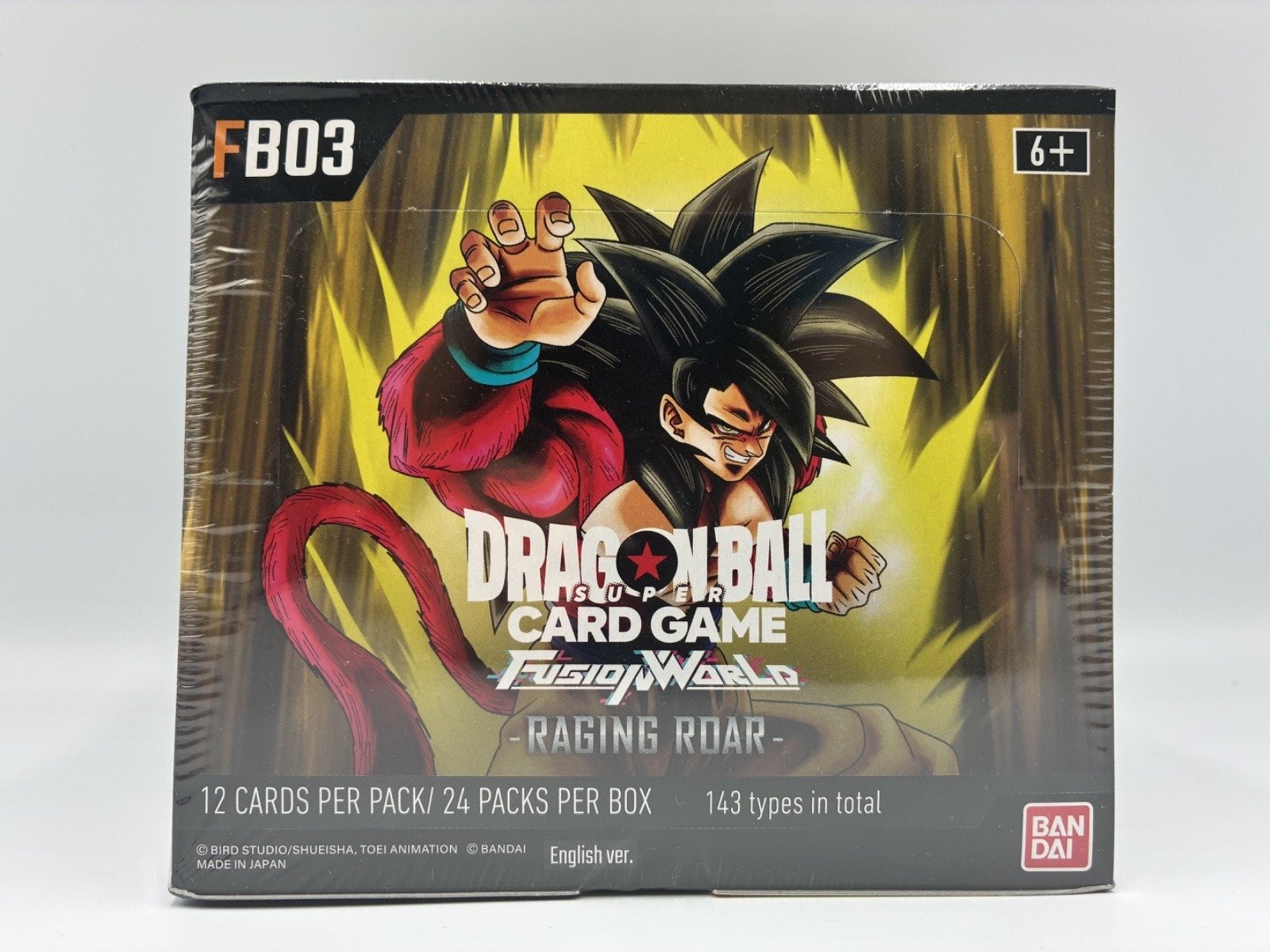 Dragon Ball Super Card Game Fusion World FB03 Raging Roar (English Booster Box & Case)