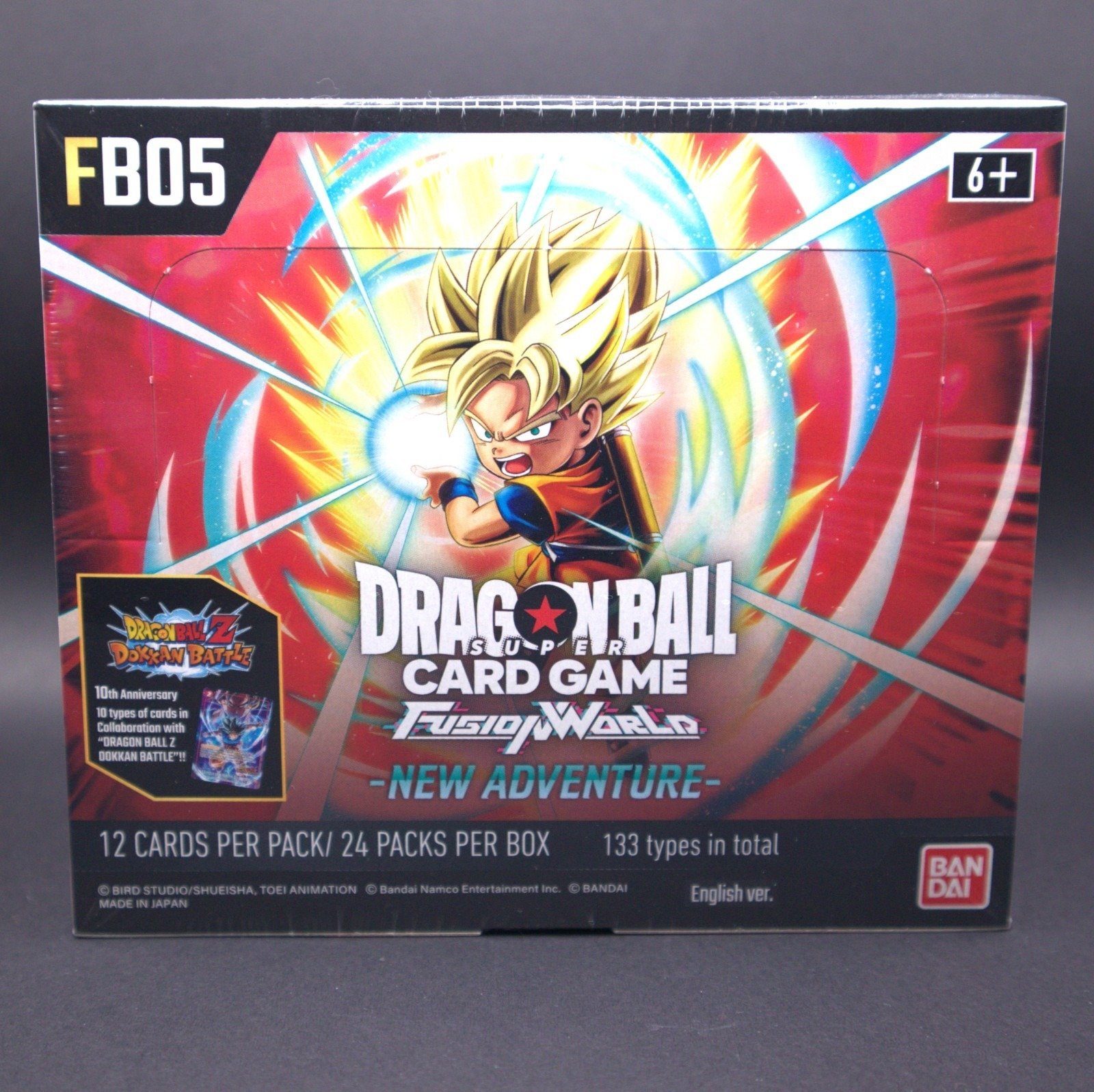 Dragon Ball Super Card Game Fusion World FB05 New Adventure (English Booster Box & Case)